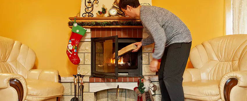Rusted Metal Fireplace Restoration in Longview, Washington